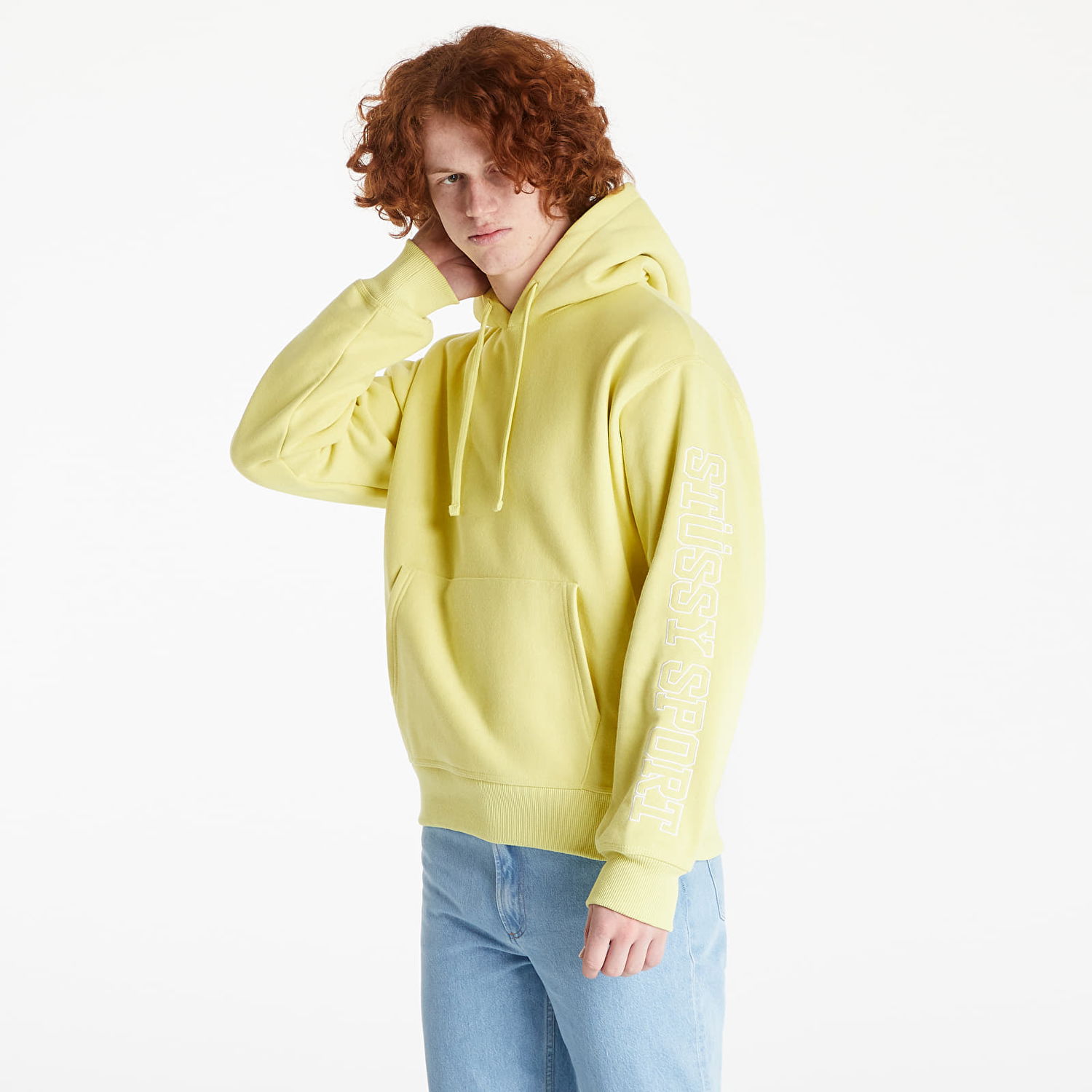 Mikina Stüssy Sport Applique Hoodie Žltá | 118477 yellow, 1