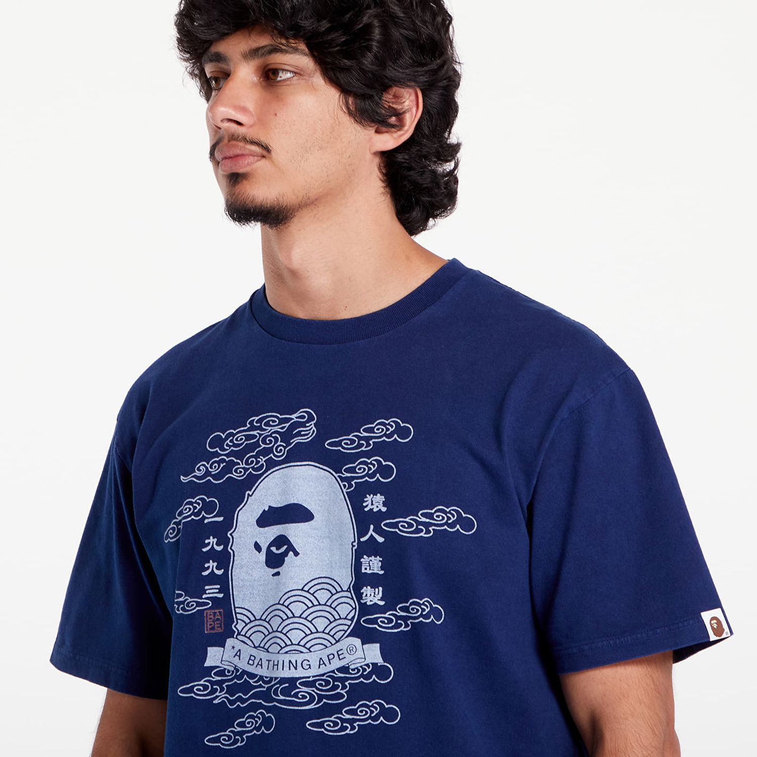 Tričko BAPE A BATHING APE 31St Anniversary Japan Ape Head Tee Indigo Navy | 001CSK201023F ING, 1