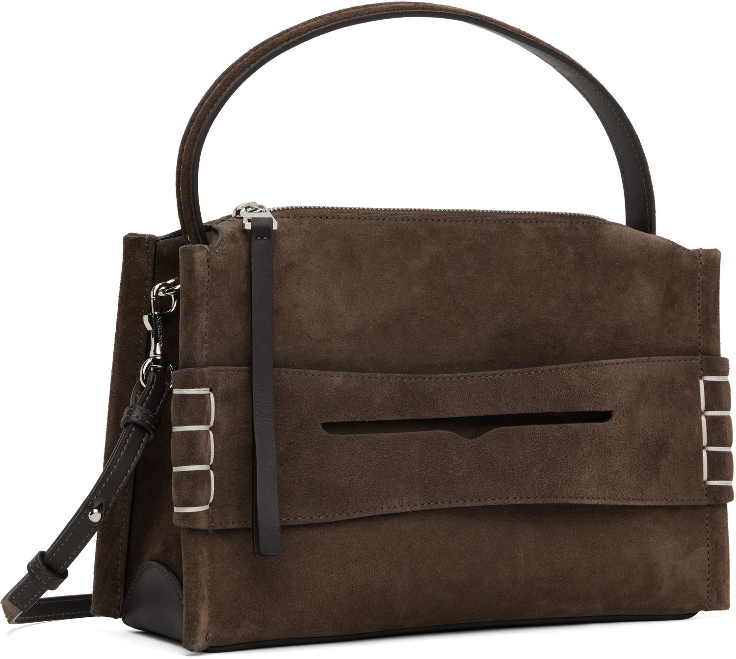 Taška cez rameno JW Anderson JW Anderson Loafer Suede Shoulder Bag Hnedá | HB0716-LA0364, 1