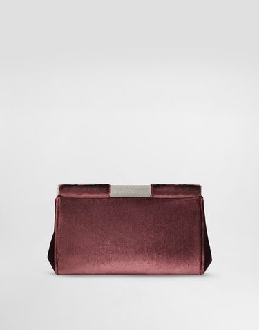 Kabelka Dolce & Gabbana Dolce & Gabbana Marlene Velvet Clutch Vínová | BB7620A647580342, 3