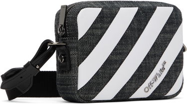 Taška cez rameno Off-White Off-White Diagonal Striped Camera Bag Biela | OWNN18FS25FAB0021000, 1