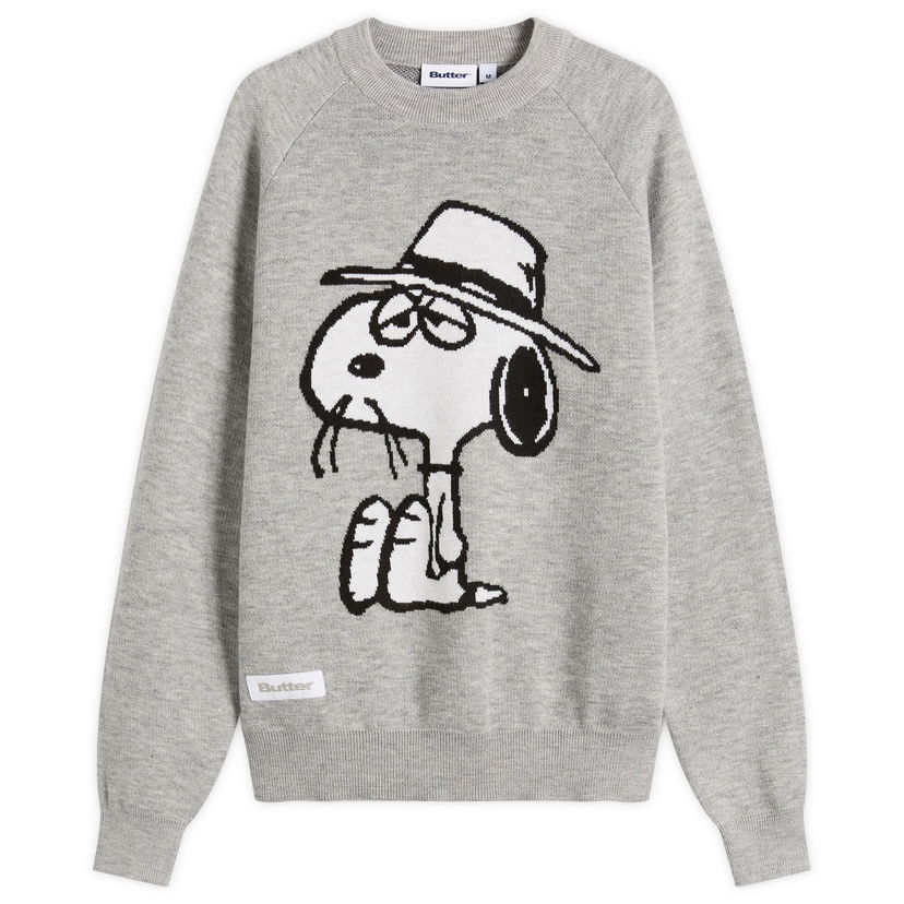 Sveter Butter Goods Peanuts Spike Knit Sweater Šedá | BGBP240701-ASH