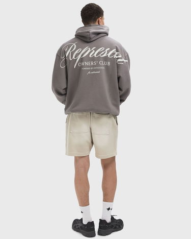 Mikina Represent Clo Represent Owners Club Script Men's Hoodie Šedá | OCM41200-46, 2