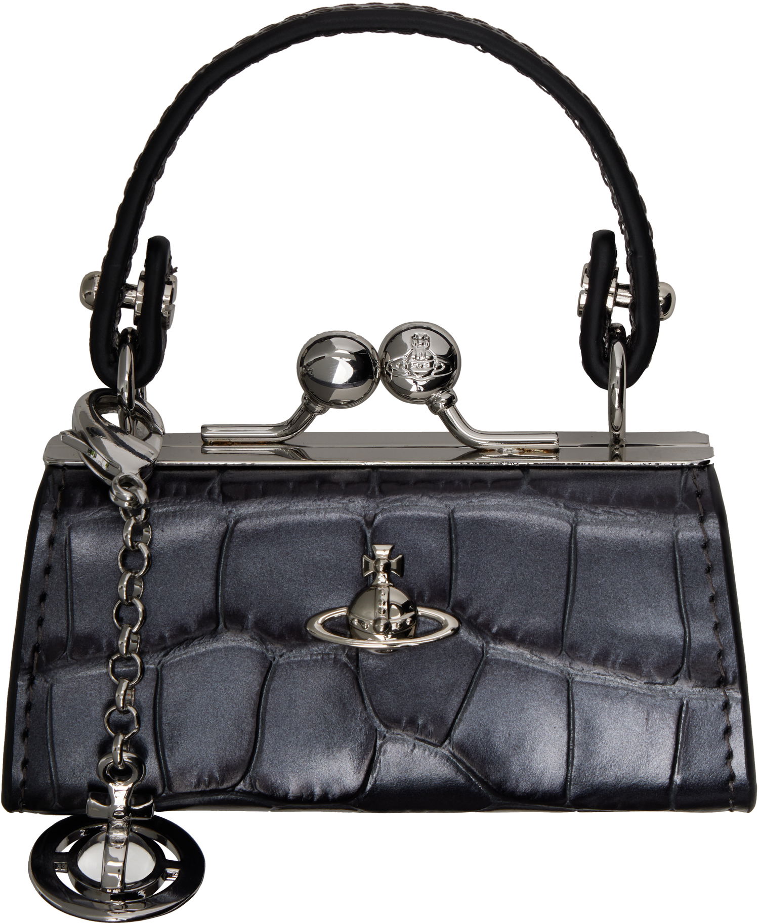 Kabelka Vivienne Westwood Vivienne Westwood Doll Bag Croc Coin Purse Šedá | 5C01000EW-L00A2-, 0