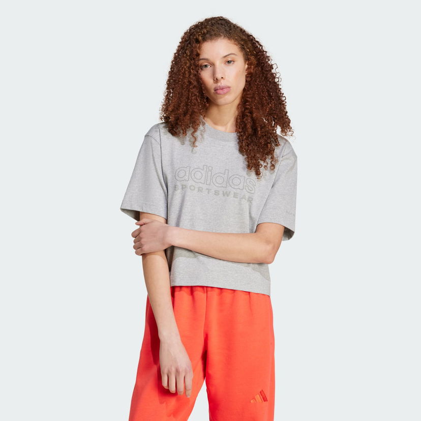 Tričko adidas Performance ALL SZN Graphic Loose T-Shirt Šedá | IY6837