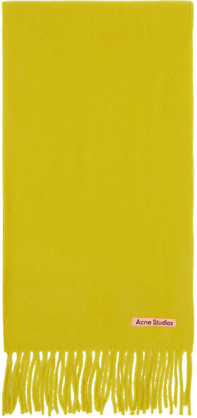 Šál Acne Studios Skinny Fringe Scarf Zelené | CA0218-, 0