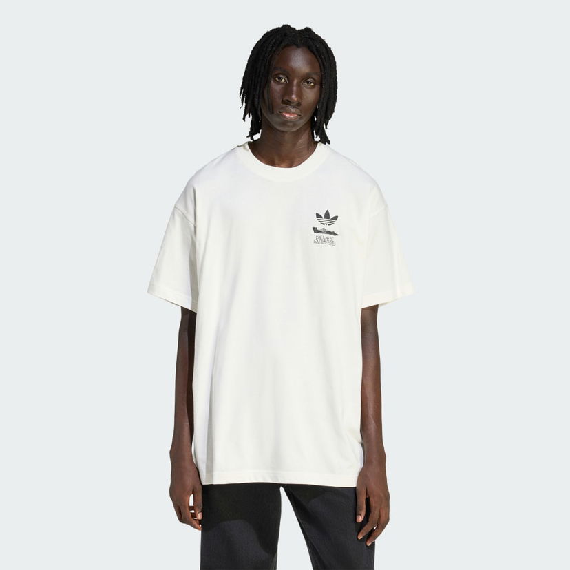Tričko adidas Performance Racing Manga Graphic Tee Biela | HY2085