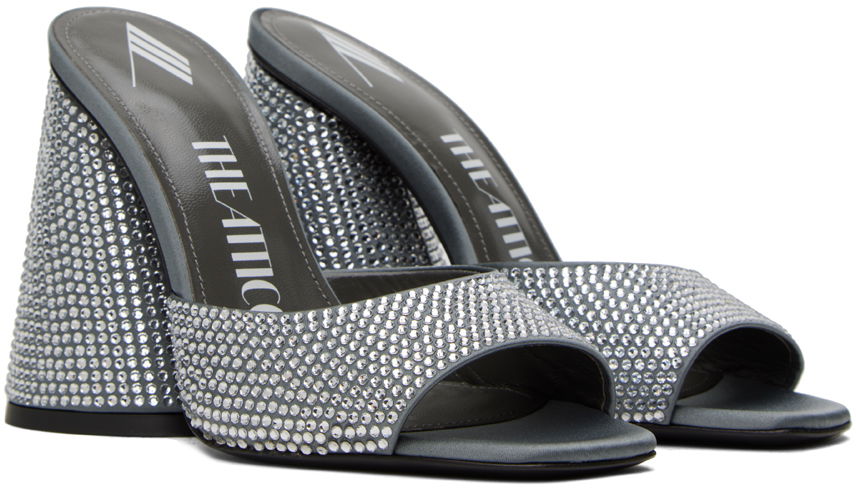 The Attico Luz Crystal-Embellished Heeled Sandals