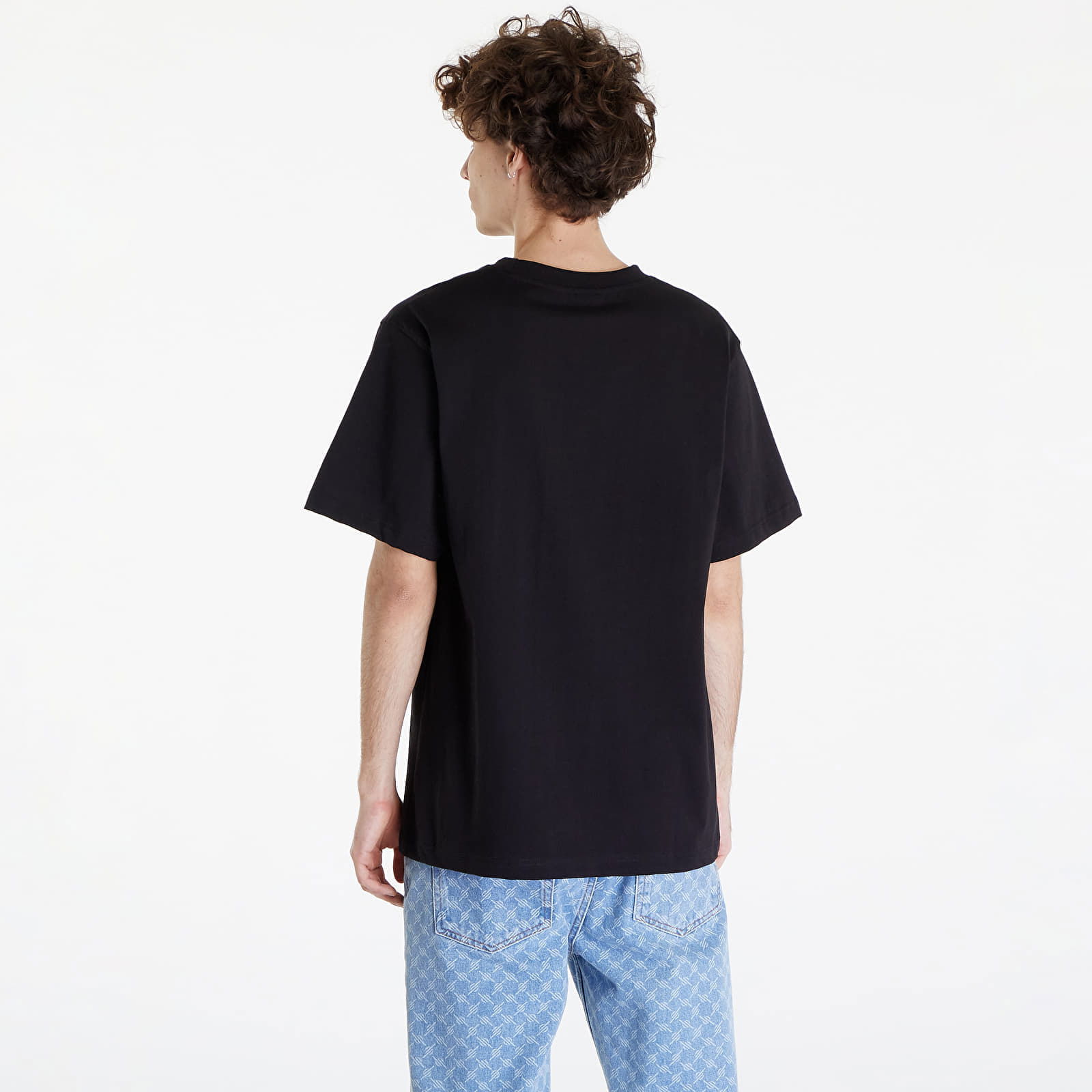 Essential T-Shirt With Tonal Print Black