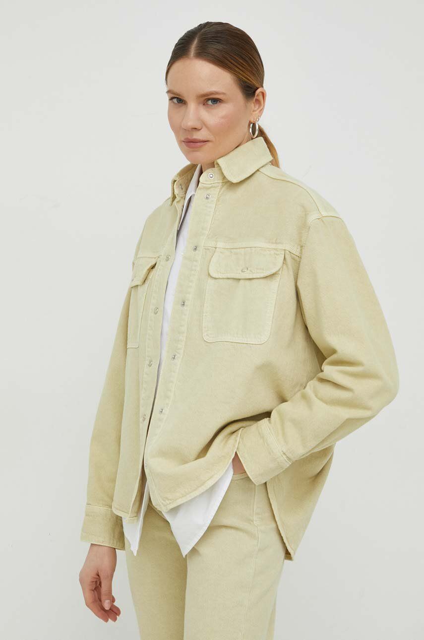 Bunda Samsoe Samsoe Ellen Shirt Zelené | F23100198, 0