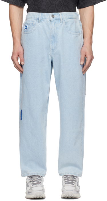 Džínsy AAPE by A Bathing Ape AAPE by A Bathing Ape 'AAPE NOW' Jeans Modrá | AAPJNMB623XANBLL, 0