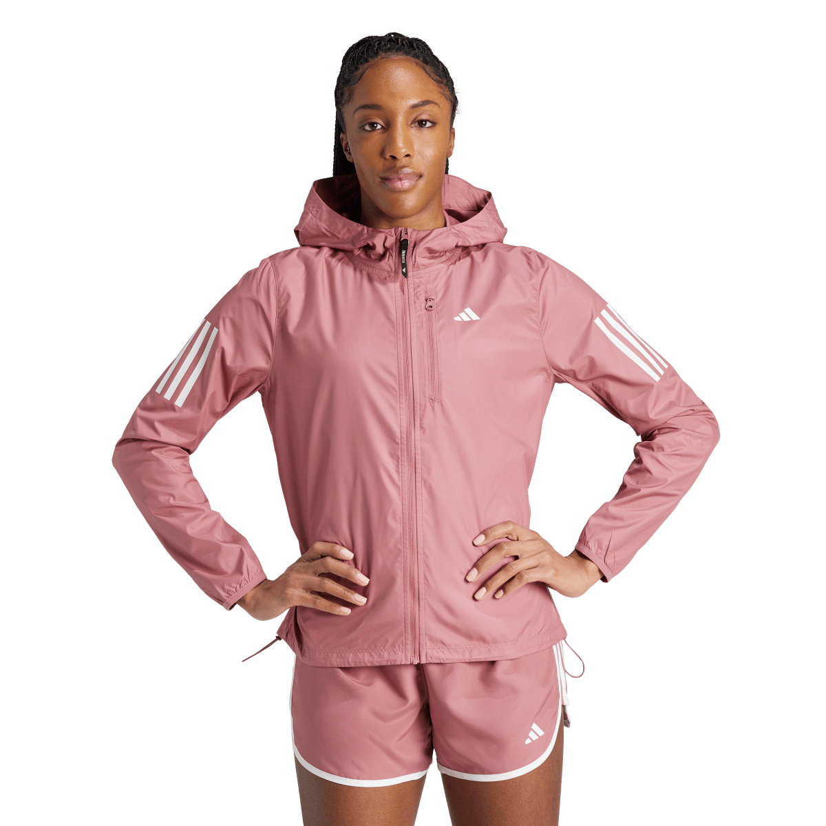 Vetrovka adidas Originals Hooded Running Jacket Ružová | IM5403, 0