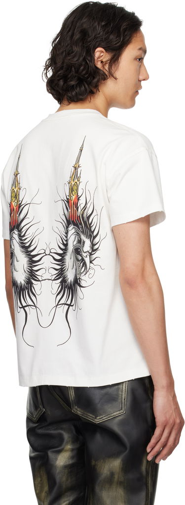 Tričko Who Decides War Who Decides War Nefarious Graphic Short Sleeve T-Shirt Biela | 1110380001SS25, 2