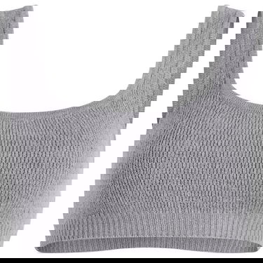 Podprsenka SKIMS Textured Knit Bralette Size Large Šedá | SP-SCP-9926W-DHG, 0