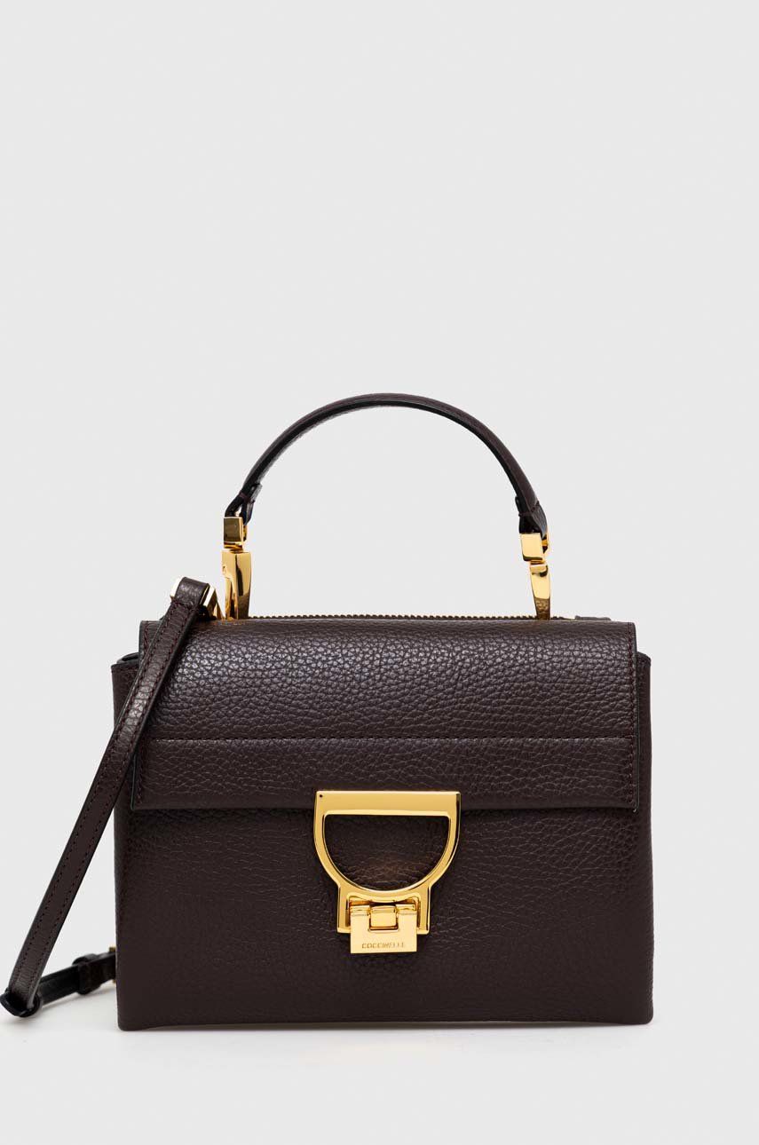 Kabelka Coccinelle Leather Handbag Hnedá | E1.MD5.55.B7.01, 0