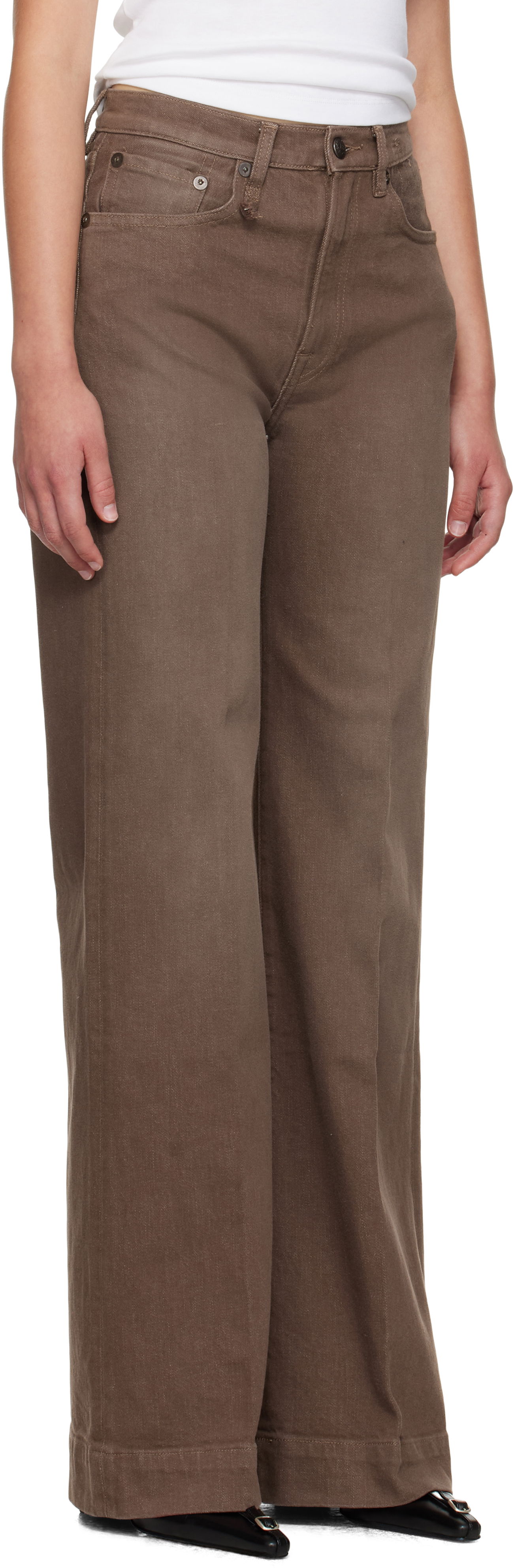 Džínsy R13 R13 Flared Jeans Hnedá | R13WD188-D331A, 1