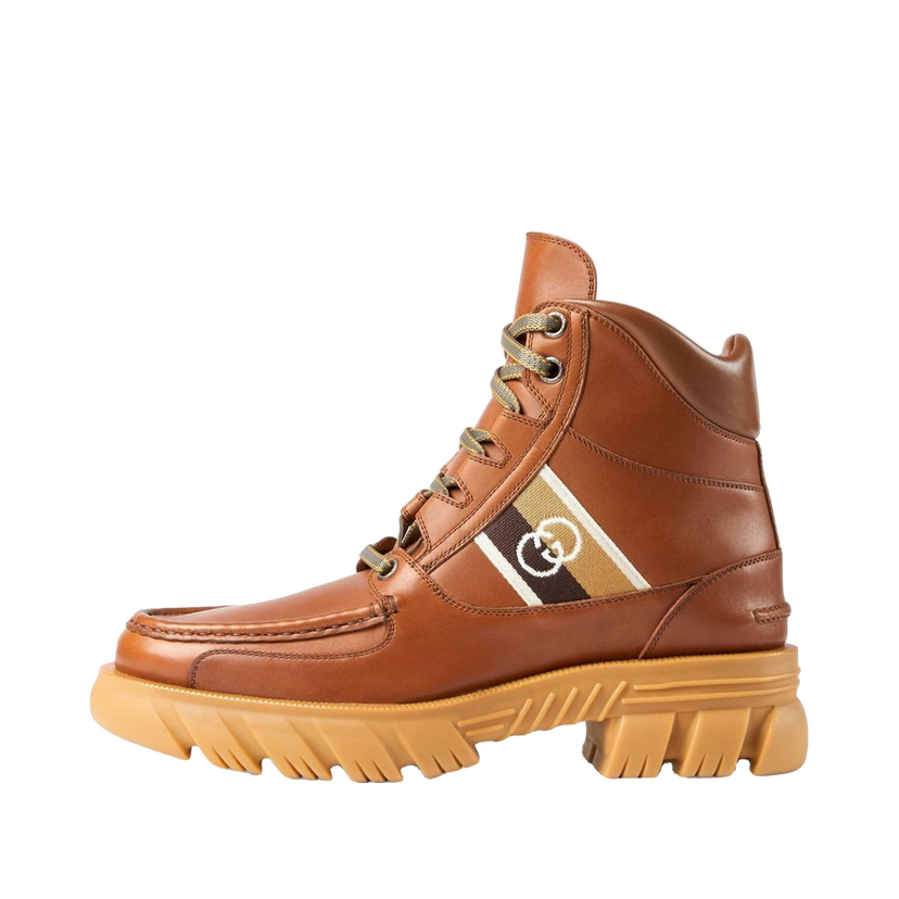 Tenisky a topánky Gucci Ankle Boot with Interlocking G 'Brown' Hnedá | 663368 DTNE0 2560
