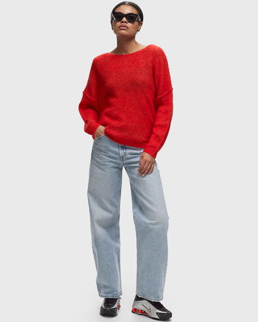 Sveter American Vintage YANBAY Crewneck Pullover Červená | YAN18DH24-FLAMENCO-CHINE, 1