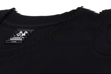 Tričko BAPE Bape x Neighborhood College Tee Black Velikost: XL Čierna | 1J23-110-901-BLACK, 4