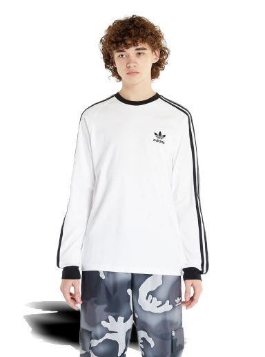 Tričko adidas Originals 3-Stripes Long Sleeve Tee Biela | IA4879