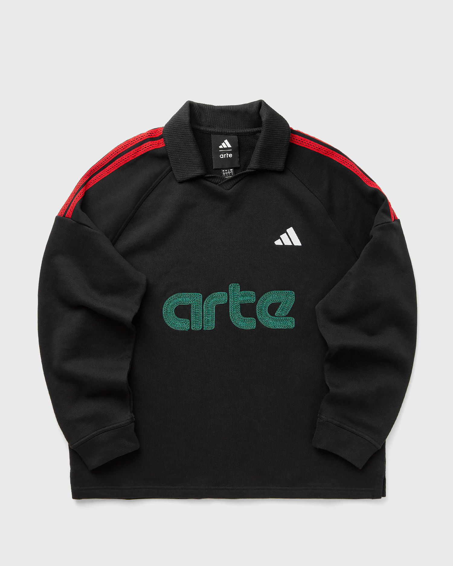 Polo tričko adidas Originals X ARTE Long Sleeve Terry Polo Čierna | KD9339, 0