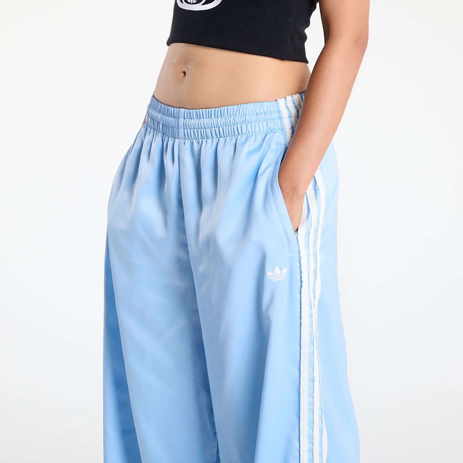 Tepláky adidas Originals adidas Originals Satin Wide Leg Tracksuit Bottoms Modrá | KC8814, 1