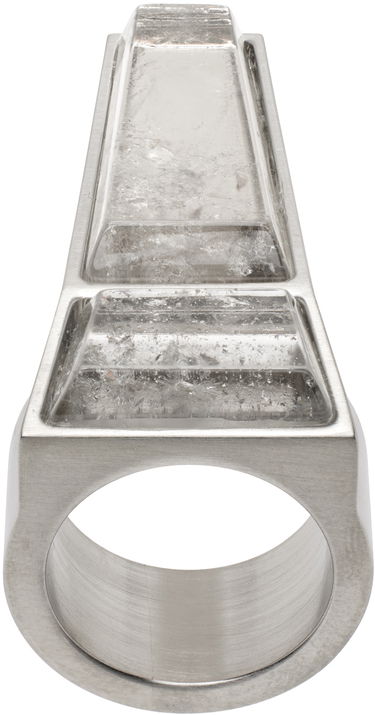 Prsteň Rick Owens Rick Owens Crystal Trunk Ring Metalická | RJ0000028 METES2, 0