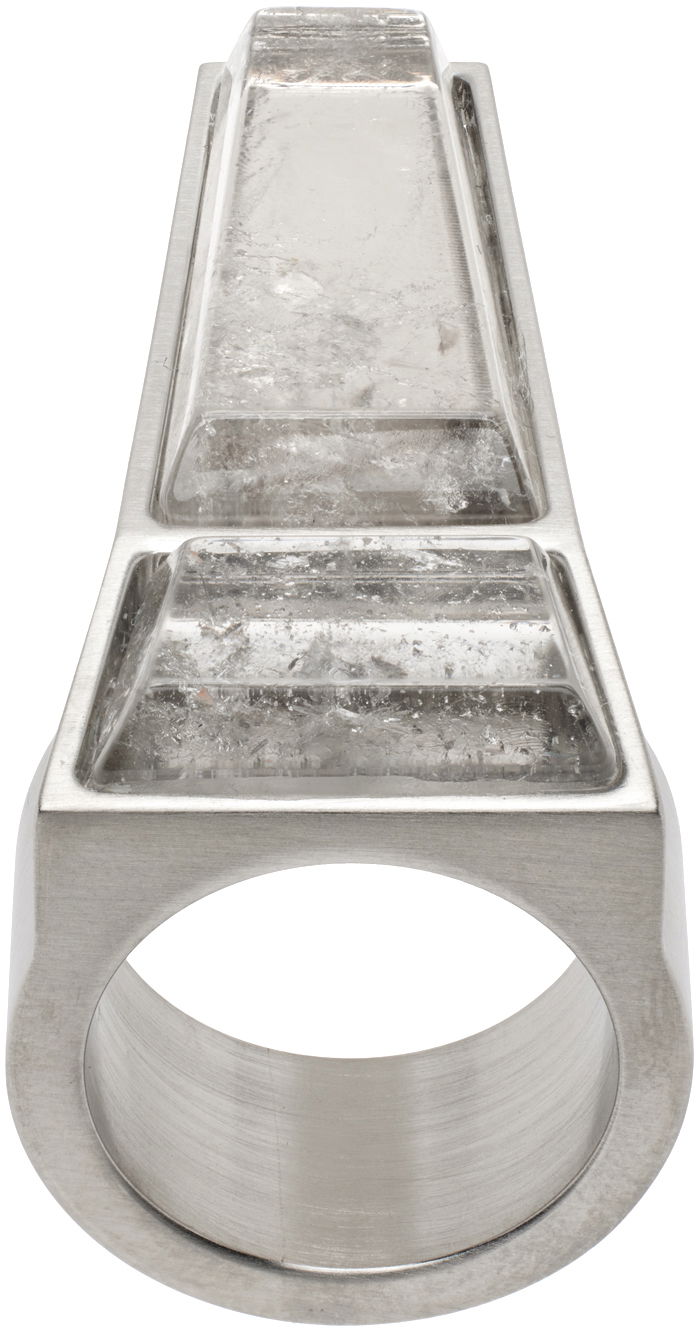 Prsteň Rick Owens Rick Owens Crystal Trunk Ring Metalická | RJ0000028 METES2