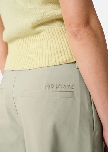 Nohavice AXEL ARIGATO Riley Wide-Leg Cropped Trousers Zelené | A3350001, 8