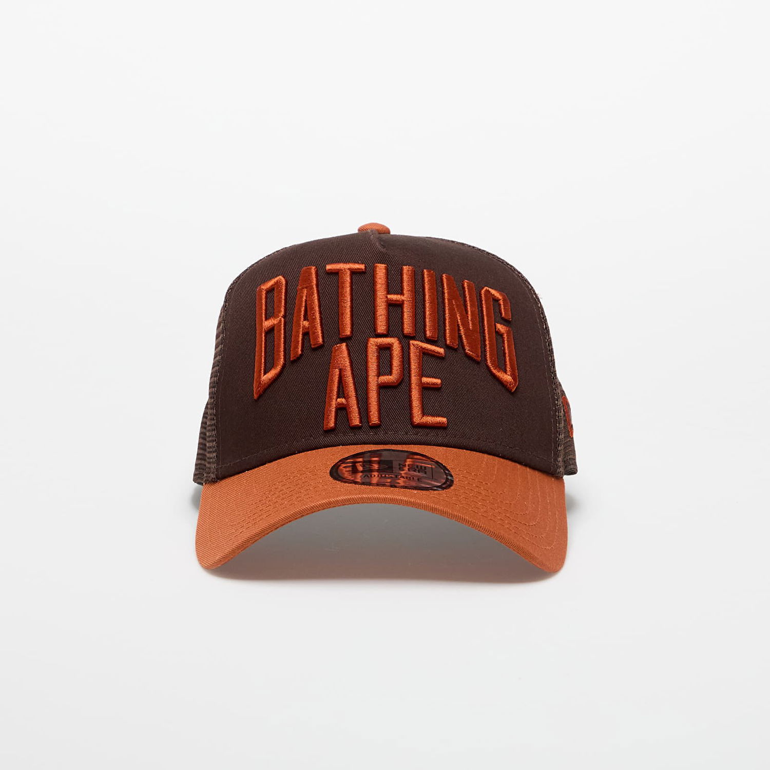 Šiltovka BAPE A BATHING APE x New Era 9Forty NYC Logo Trucker Hat Hnedá | 001CPL331901CBRW, 0