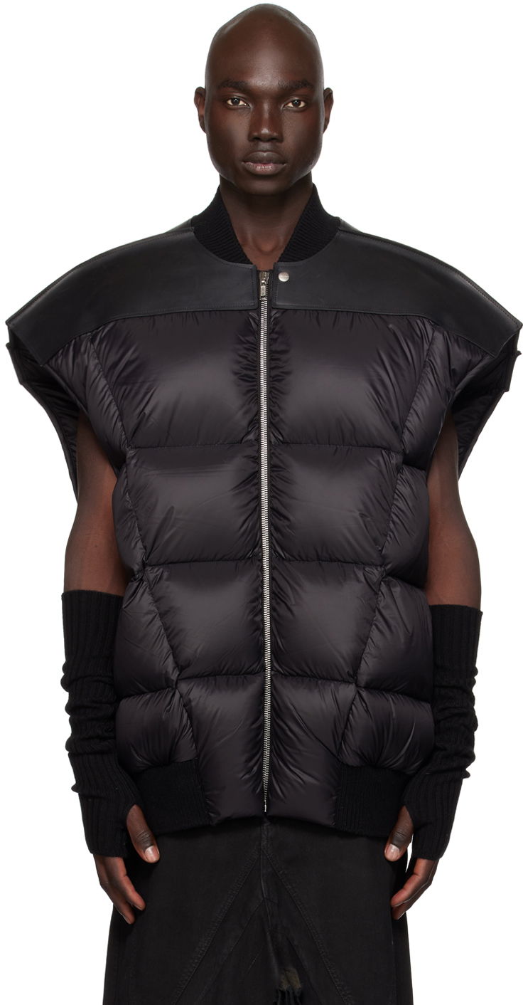 Vesta Rick Owens Jumbo Flight Down Vest Čierna | RR02C7715 LGENP3, 0
