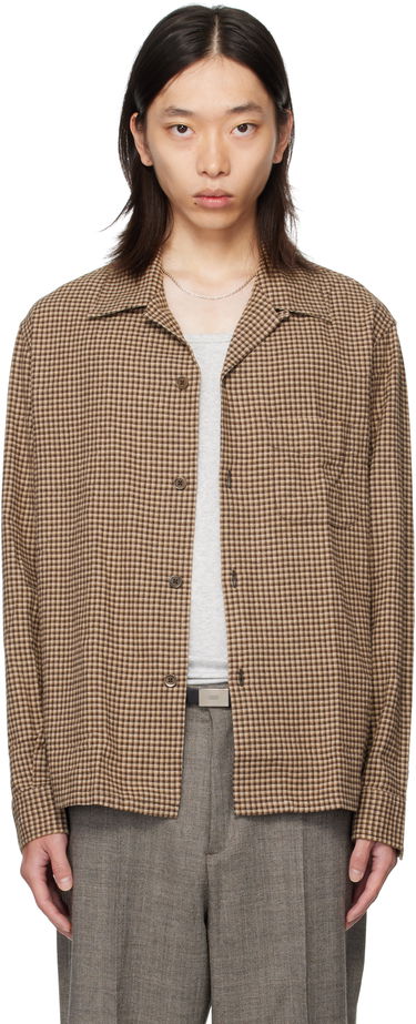 Košeľa OUR LEGACY OUR LEGACY Heusen Check Shirt Hnedá | M4252HE, 0