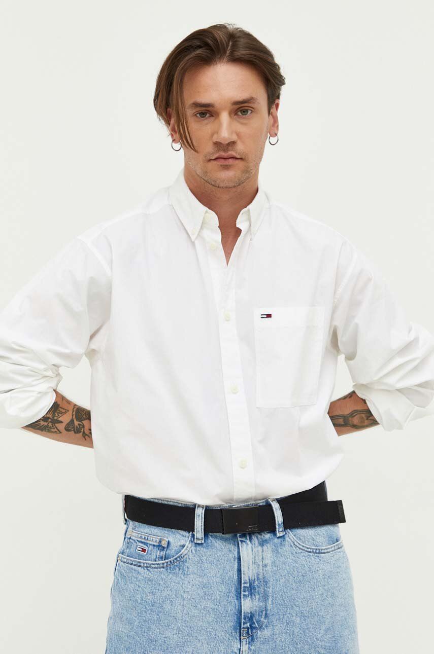 Košeľa Tommy Hilfiger Oversized Poplin Shirt Biela | DM0DM16601, 0