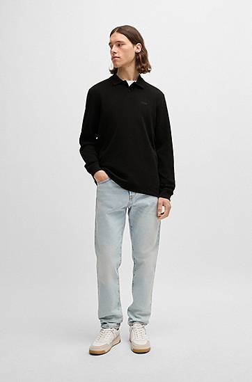Polo tričko BOSS Stretch Cotton Polo Shirt Čierna | 50520710, 1