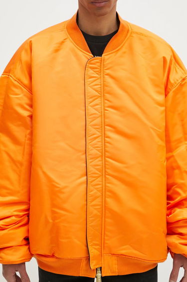 Bomber bunda VETEMENTS VETEMENTS Oversized Leather Bomber Jacket Čierna | UA66JA200B, 7