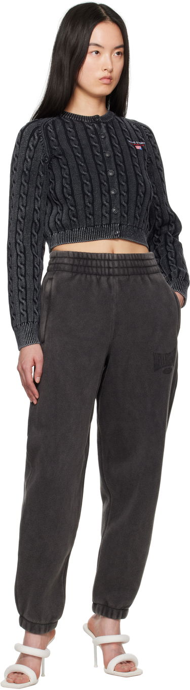 Sveter Alexander Wang Alexander Wang.t Cable-Knit Cropped Cardigan Čierna | 4KC2251050, 3