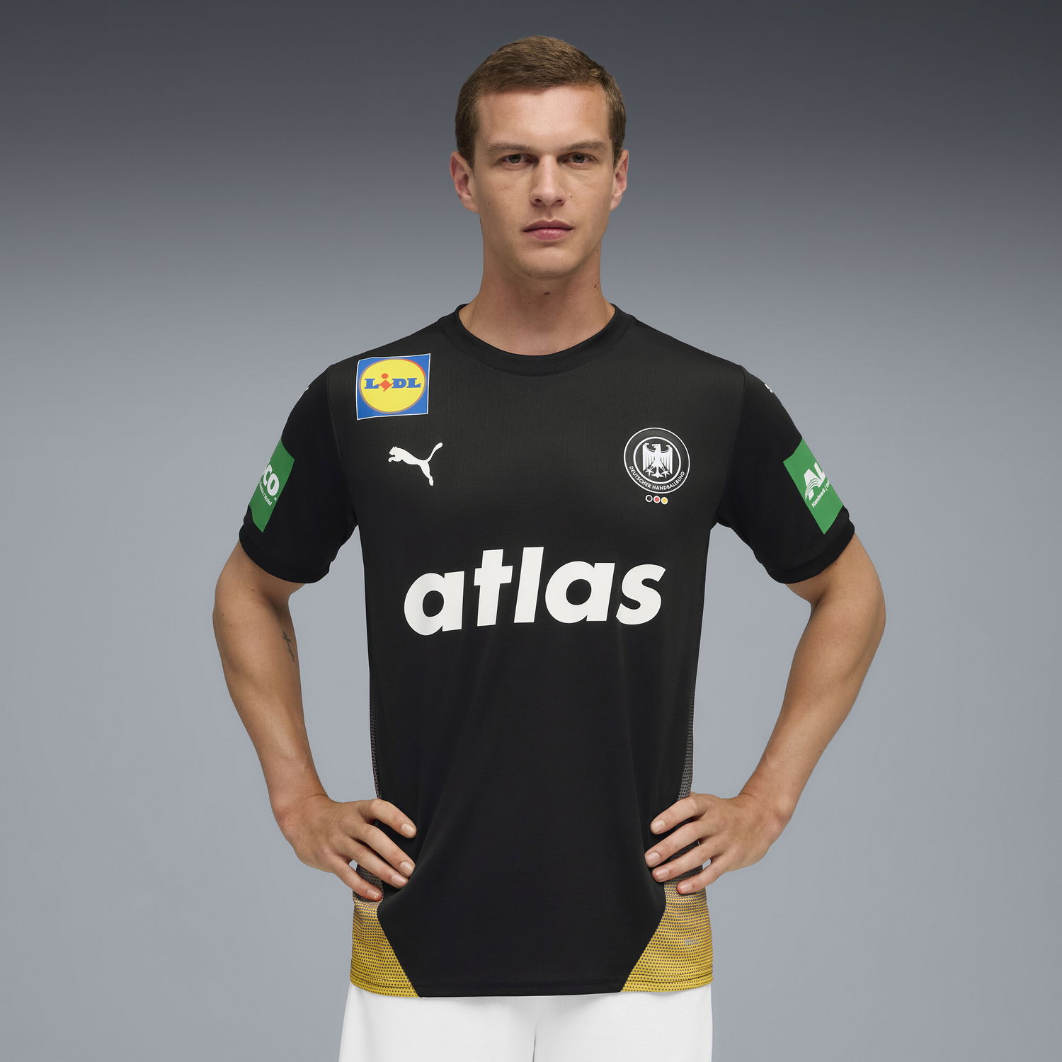 Dres Puma German Handball Federation 2nd Kit T-shirt Čierna | 787363_02, 1