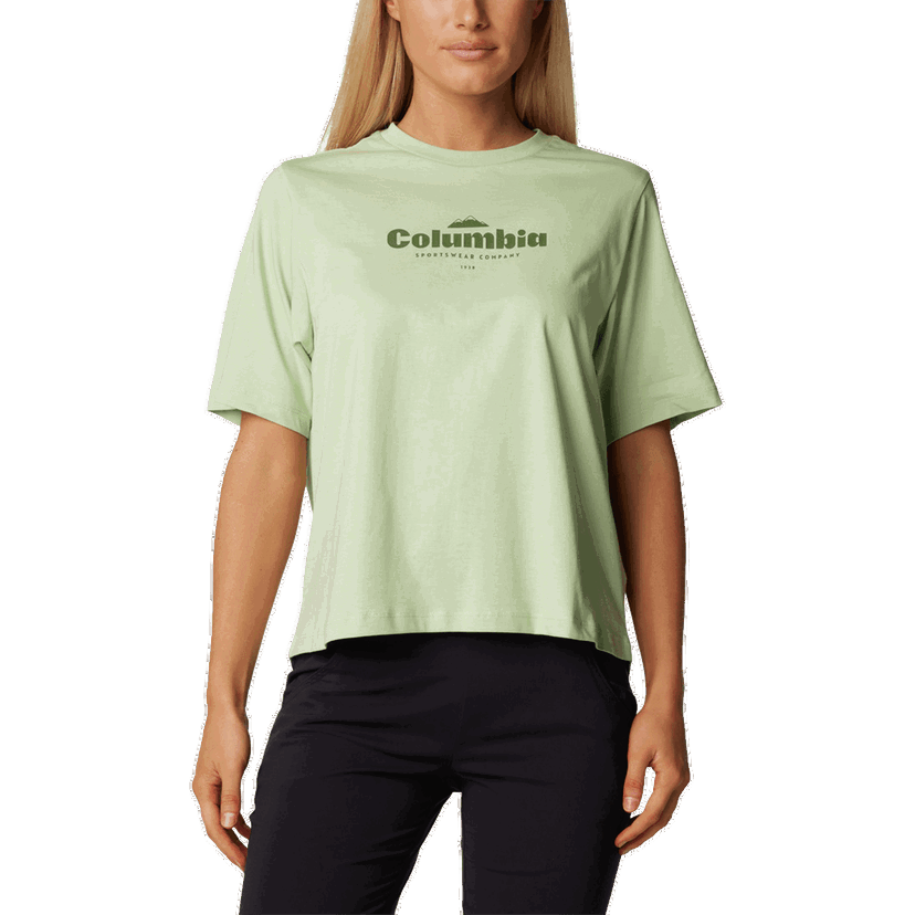 Tričko Columbia North Cascades Relaxed T-Shirt Zelené | 1992085349