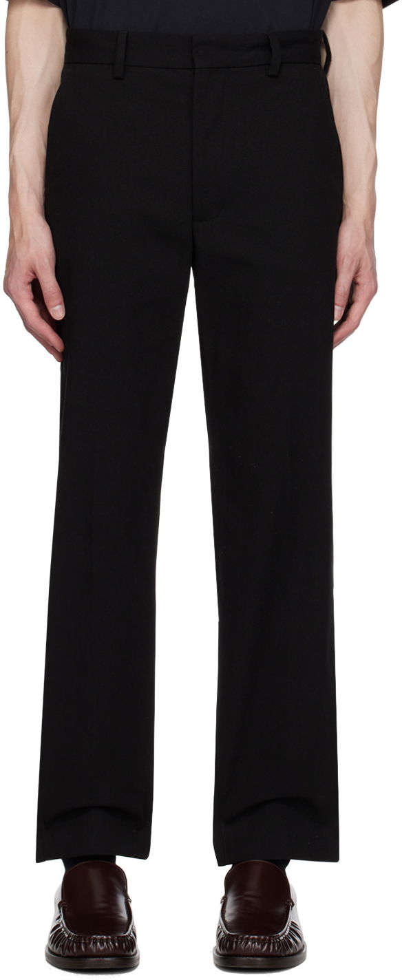 Nohavice Acne Studios Flag Trousers Čierna | BK0552-, 0