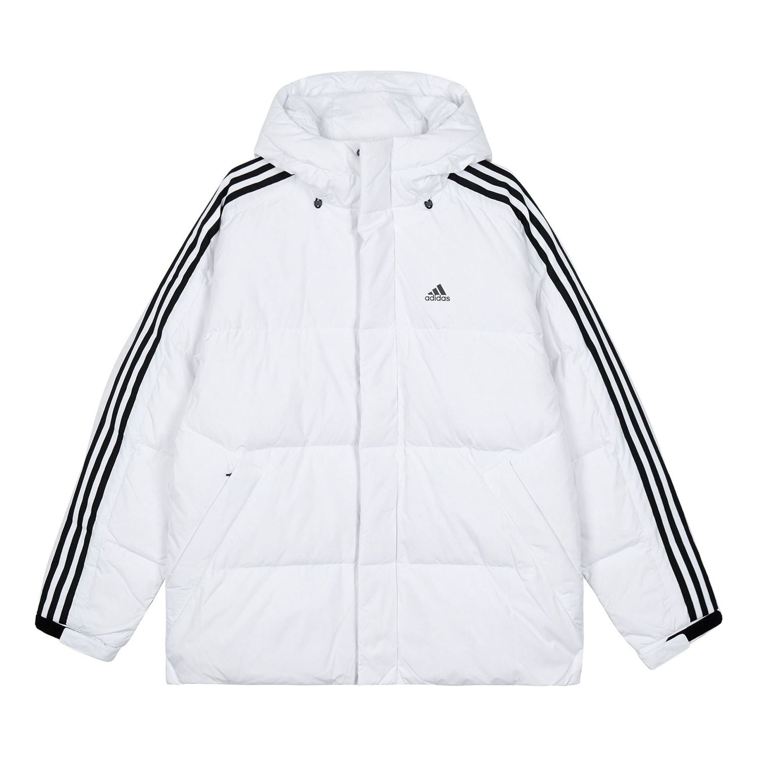 Prešívaná bunda adidas Originals 3-Stripes Puff Down Jacket Biela | IT8731, 0