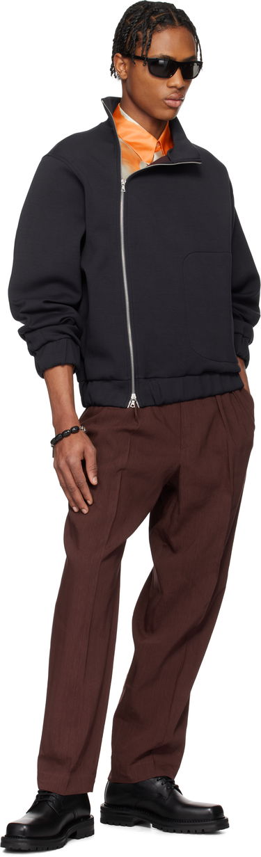 Mikina Dries Van Noten Dries Van Noten Zip Cotton Sweatshirt Čierna | 251-021135-1622, 3