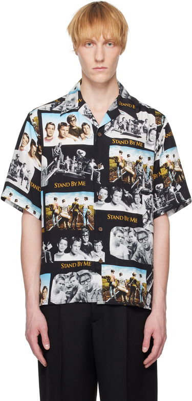 Košeľa WACKO MARIA WACKO MARIA 'Stand By Me' Print Shirt Čierna | SBM-WM-HI01, 0
