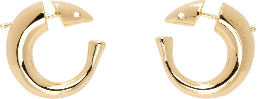 Náušnice Bottega Veneta Hoop Earrings Metalická | 765249 VAHU0, 0