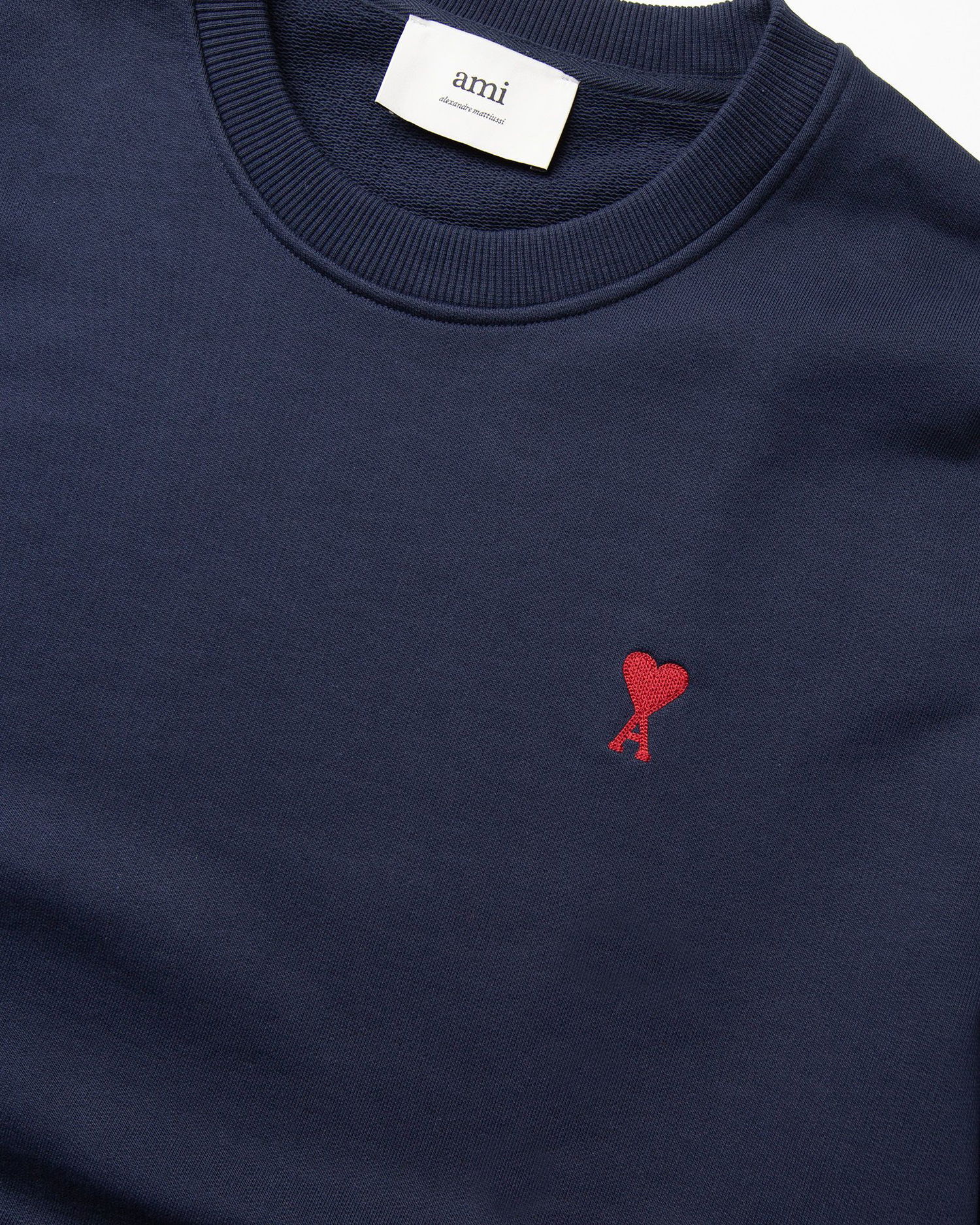 Sveter AMI AMI Paris Classic Ami De Coeur Sweatshirt Navy | BFUSW035.730-430, 1