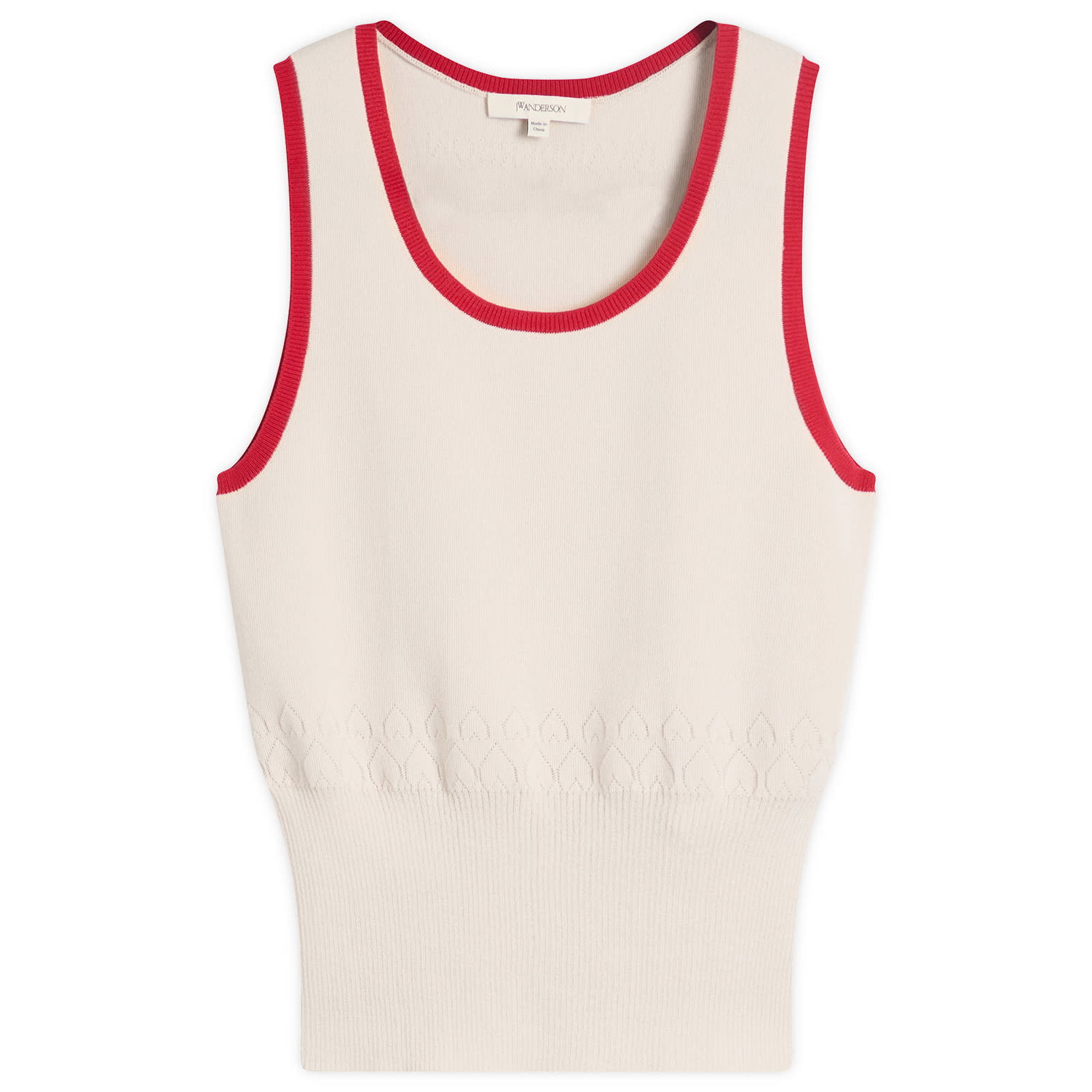 Tielko JW Anderson JW Anderson Contrast Trim Knit Vest Béžová | KW1442-YN0432-241, 0