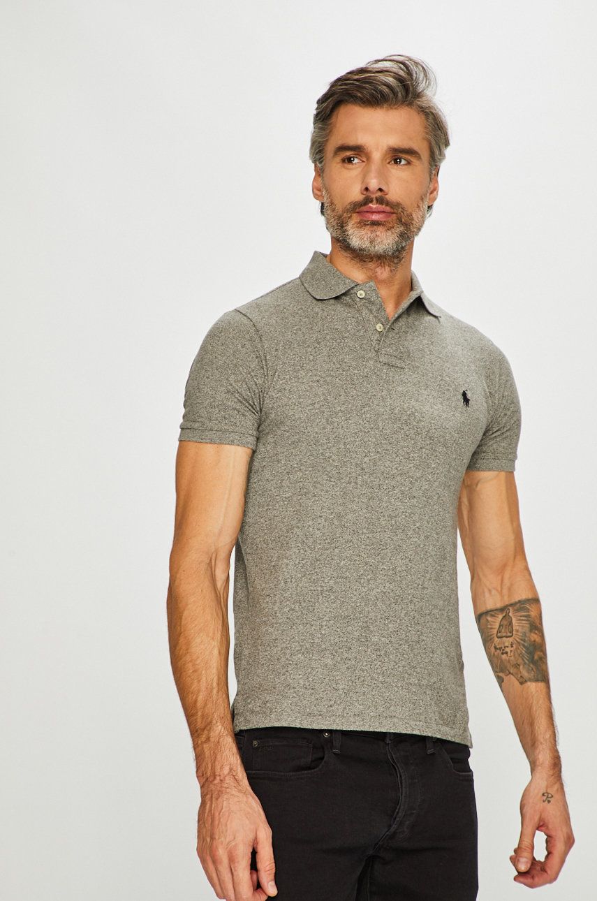 Polo tričko Polo by Ralph Lauren Slim Fit Polo Šedá | 710548797011, 0