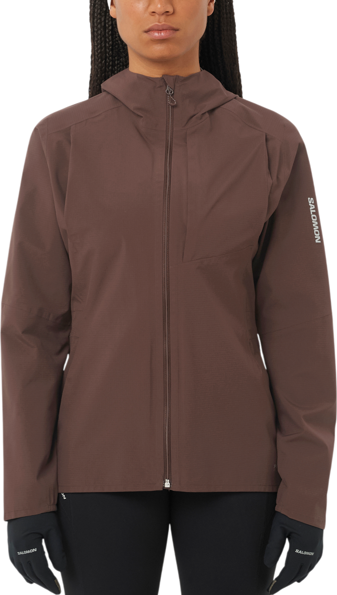 Bunda Salomon Salomon Bonatti Trail Hooded Jacket Hnedá | lc2673800