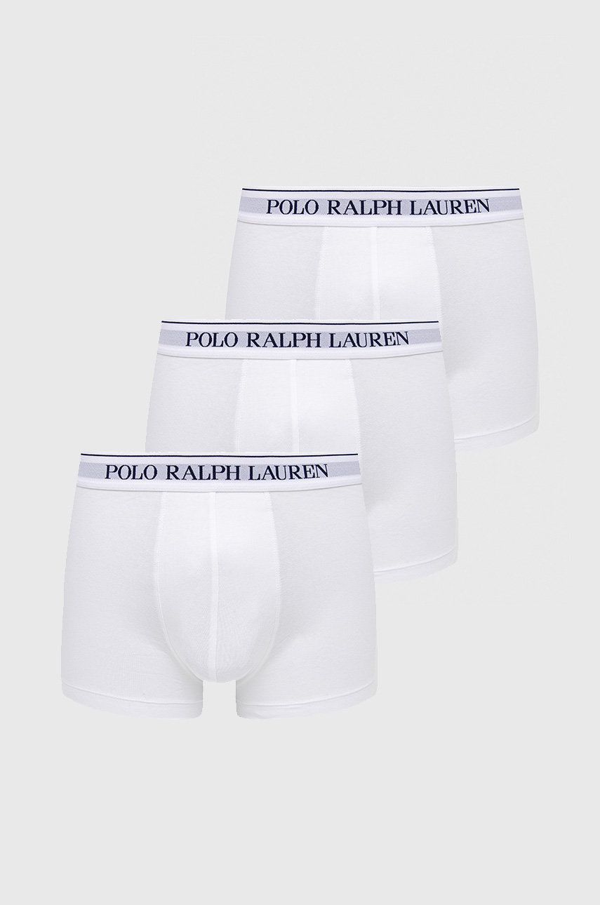 Boxerky Polo by Ralph Lauren Cotton Trunk - 3 Pack Biela | 714835885001, 0