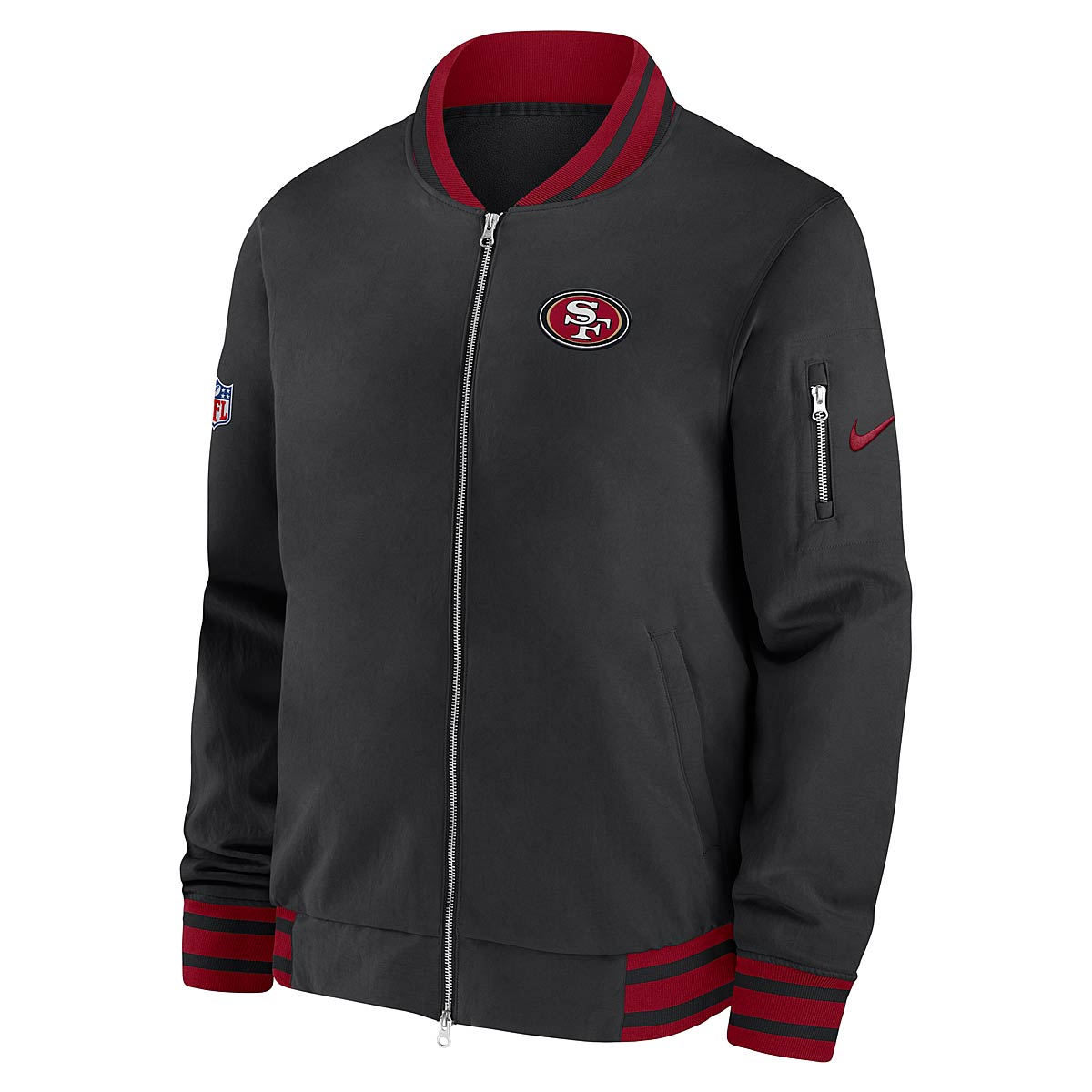 Bunda Nike NFL COACH BOMBER SAN FRANCISCO 49ERS, Čierna | 00ML-00A-73-V6U, 1