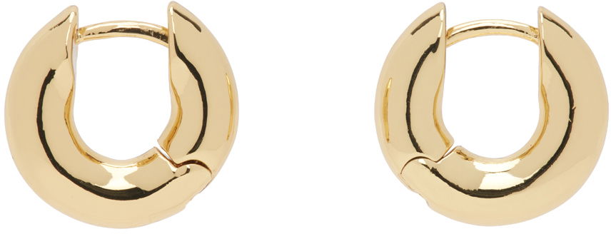 Náušnice Anine Bing ANINE BING Small Bold Link Hoop Earrings Metalická | A-15-3255-920, 0